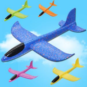 מתנות לחג צעצועים גאד'טים ומתנות כלליות 2019 DIY Hand Throw Flying Glider Planes Toys For Children Foam Aeroplane Model Party Bag Fillers Flying Glider Plane Toys Game