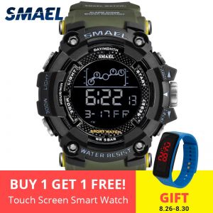 מתנות לחג תכשיטים Mens Watch Military Water resistant SMAEL Sport watch Army led Digital wrist Stopwatches for male 1802 relogio masculino Watches