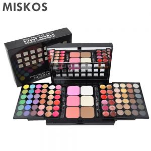 מתנות לחג בישום איפור וטיפוח MISKOS Makeup Set Box Professional 78 Color Make Up Sets Eyeshadow Lip Gloss Foundation powder Makeup Kit de Maquiagem Cosmetics
