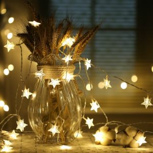 מתנות לחג מתנות לחג - קישוטים ותאורה תאורה לבית לכריסמס אורות בצורת כוכב