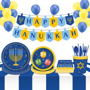 מתנות לחג מתנות לחג - קישוטים ותאורה קישוטים לחנוכה Hanukkah Party Decorations Happy Birthday Party Balloon 