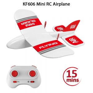 מתנות לחג צעצועים גאד'טים ומתנות כלליות KF606 2.4Ghz RC Airplane Flying Aircraft EPP Foam Glider Toy Airplane 15 Minutes Fligt Time RTF Foam Plane Toys Kids Gifts